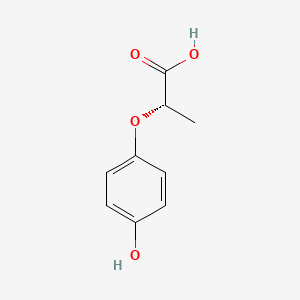 molecular formula C9H10O4 B12320731 (2S)-2-(4-hydroxyphenoxy)propanoic acid CAS No. 105118-15-8