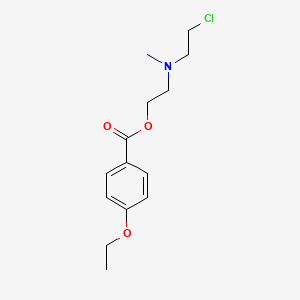 molecular formula C14H20ClNO3 B1232076 2-((2-Chloroethyl)methylamino)ethyl-4-ethoxybenzoate CAS No. 31702-62-2