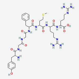 molecular formula C39H59N13O9S B12320763 H-DL-Tyr-Gly-Gly-DL-Phe-DL-Met-DL-Arg-DL-Arg-OH 
