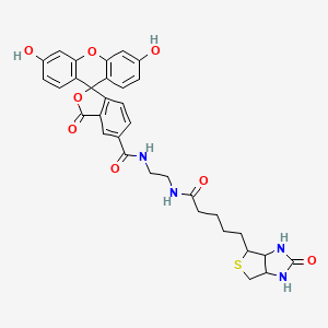 molecular formula C33H32N4O8S B12320769 Biotin-4-luorescein 
