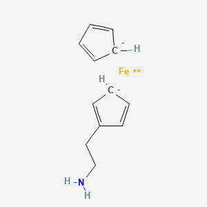 molecular formula C12H15FeN B1232078 2-二茂铁基乙胺 CAS No. 41312-65-6