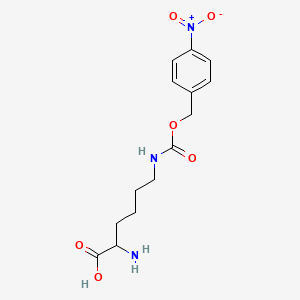 molecular formula C14H19N3O6 B12320849 N6-(((4-nitrobenzyl)oxy)carbonyl)-L-lysine 