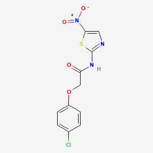 2-(4-chlorophenoxy)-N-(5-nitro-2-thiazolyl)acetamide