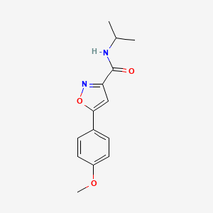 5-(4-methoxyphenyl)-N-propan-2-yl-3-isoxazolecarboxamide