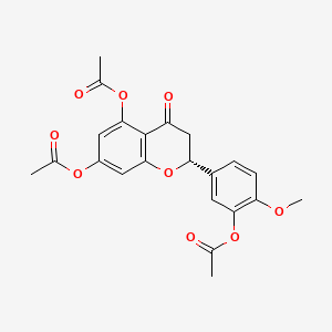 molecular formula C22H20O9 B12320971 Hesperetic triacetate CAS No. 6274-73-3