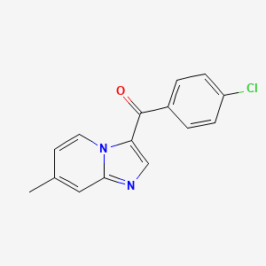 (4-Chlorophenyl)(7-methylimidazo[1,2-a]pyridin-3-yl)methanone