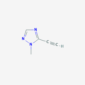 molecular formula C5H5N3 B12321017 5-Ethynyl-1-methyl-1H-1,2,4-triazole 