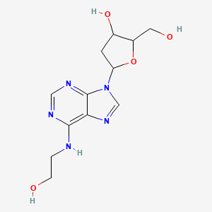 molecular formula C12H17N5O4 B12321019 2'-Deoxy-N6-(2-hydroxyethyl)adenosine 