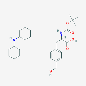 molecular formula C27H44N2O5 B12321059 Boc-DL-Phe(4-MeOH)-OH.DCHA 