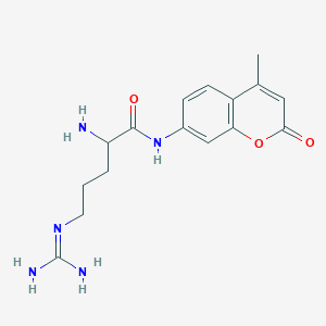 molecular formula C16H21N5O3 B12321070 L-Arg-7-Amino-4-Methylcoumarin 