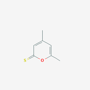 molecular formula C7H8OS B12321074 4,6-Dimethylpyran-2-thione 