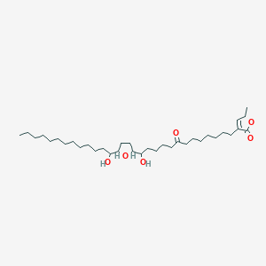 molecular formula C35H62O6 B1232109 Corossolone CAS No. 133352-33-7