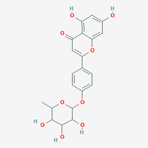 molecular formula C21H20O9 B12321102 Apigenin 4'-O-rhamnoside 