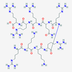 molecular formula C53H106N30O11 B12321130 H-Arg-lys-lys-arg-arg-gln-arg-arg-arg-OH 