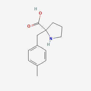 molecular formula C13H17NO2 B12321206 (R)-alpha-(4-methylbenzyl)-proline-HCl 