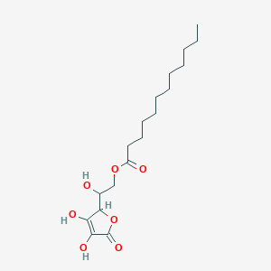 molecular formula C18H30O7 B12321262 L-Ascorbic acid,6-dodecanoate 