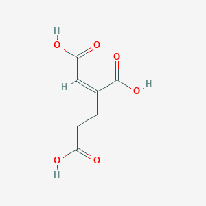 molecular formula C7H8O6 B1232131 But-1-ene-1,2,4-tricarboxylic acid 
