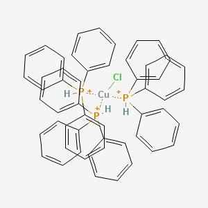 molecular formula C54H48ClCuP3+3 B12321343 Chlorotris(triphenylphosphine)copper(I)& 