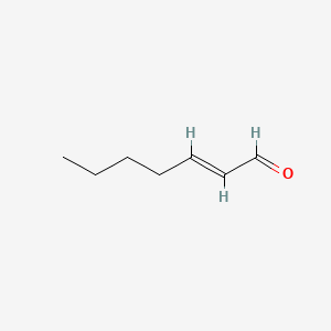 molecular formula C7H12O B1232140 2-Hepten-1-al CAS No. 2463-63-0
