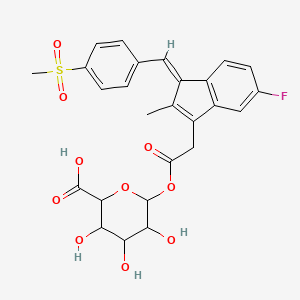 molecular formula C26H25FO10S B12321433 Sulindac Sulfone Acyl-beta-D-Glucuronide 
