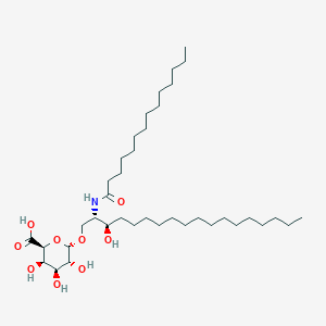 1-O-(alpha-D-galactopyranuronosyl)-N-tetradecanoyldihydrosphingosine