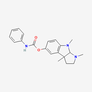 molecular formula C20H23N3O2 B12321464 Eseroline, phenylcarbamate 