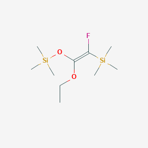 molecular formula C10H23FO2Si2 B12321479 Fluorotrimethylsilylketeneethyltrimethylsilylacetal 