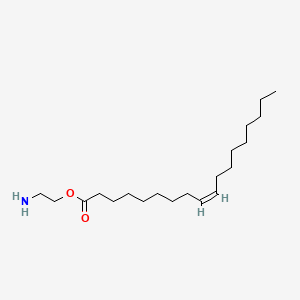 molecular formula C18H34O2.C2H7NO<br>C20H41NO3 B1232148 2-Aminoethyl oleate CAS No. 3282-75-5