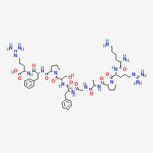 molecular formula C54H83N17O12 B12321499 H-Lys-arg-pro-ala-gly-phe-ser-pro-phe-arg-OH 