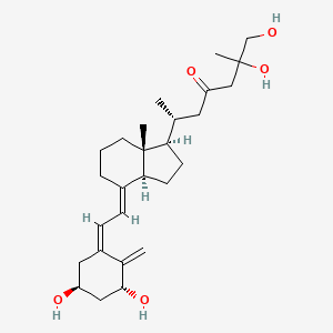 (6R)-6-[(1R,3aS,4E,7aR)-4-[(2Z)-2-[(3R,5S)-3,5-dihydroxy-2-methylidenecyclohexylidene]ethylidene]-7a-methyl-2,3,3a,5,6,7-hexahydro-1H-inden-1-yl]-1,2-dihydroxy-2-methylheptan-4-one