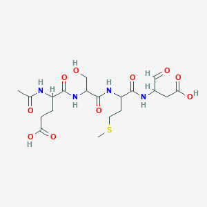 molecular formula C19H30N4O10S B12321520 Ac-DL-Glu-DL-Ser-DL-Met-DL-Asp-al 