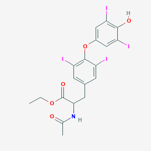 molecular formula C19H17I4NO5 B12321546 N-Acetyl-L-thyroxine Ethyl Ester 