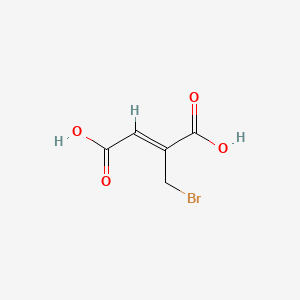 molecular formula C5H5BrO4 B1232156 Bromomesaconic acid CAS No. 32319-83-8