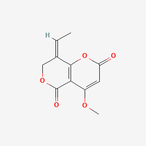 molecular formula C11H10O5 B1232160 Coarctatin CAS No. 56775-57-6