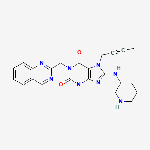molecular formula C25H28N8O2 B12321618 Linagliptin impurity E 