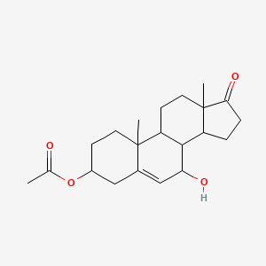 molecular formula C21H30O4 B12321634 Androst-5-en-17-one, 3-(acetyloxy)-7-hydroxy-, (3beta,7beta)-(9CI) 