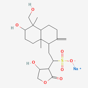 molecular formula C20H31NaO8S B12321635 Andrographolidi natrii bisulfis 