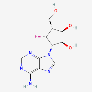 (1R,2S,3S,4R,5R)-3-(6-aminopurin-9-yl)-4-fluoro-5-(hydroxymethyl)cyclopentane-1,2-diol