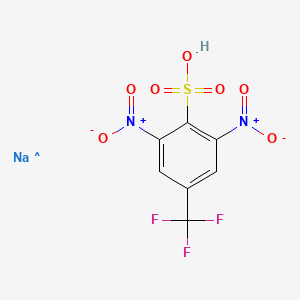 molecular formula C7H3F3N2NaO7S B12321753 2,6-Dinitro-4-(trifluoromethyl)benzenesulfonic acid sodium 