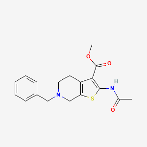 2-acetamido-6-(phenylmethyl)-5,7-dihydro-4H-thieno[2,3-c]pyridine-3-carboxylic acid methyl ester