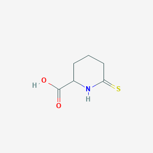 molecular formula C6H9NO2S B12321799 6-Sulfanylidenepiperidine-2-carboxylic acid 