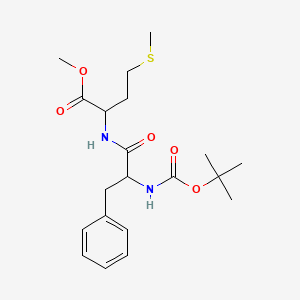 molecular formula C20H30N2O5S B12321808 Methyl (tert-butoxycarbonyl)-l-phenylalanyl-l-methioninate 