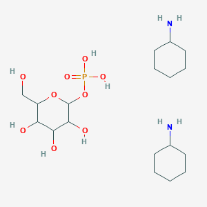 molecular formula C18H39N2O9P B12321816 Alpha-D(+)mannose 1-phosphate di(monocyclohexylammonium) salt 