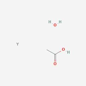 molecular formula C2H6O3Y B12321859 Acetic acid, yttrium(3+) salt, monohydrate (9CI) 