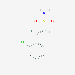 molecular formula C8H8ClNO2S B12321869 2-(2-Chlorophenyl)ethene-1-sulfonamide 