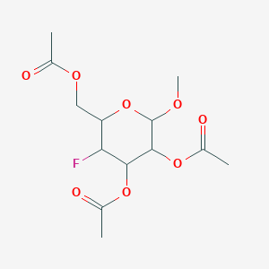 molecular formula C13H19FO8 B12321900 Methyl2,3,6-tri-O-acetyl-4-deoxy-4-fluoro-a-D-galactopyranoside 