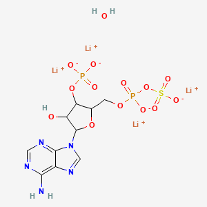 molecular formula C10H13Li4N5O14P2S B12321906 Adenosine 3'-phosphate 5'-phosphosulfate lithium 