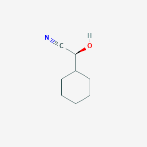 molecular formula C8H13NO B012322 (S)-2-Hydroxy-2-cyclohexylacetonitrile CAS No. 107485-34-7