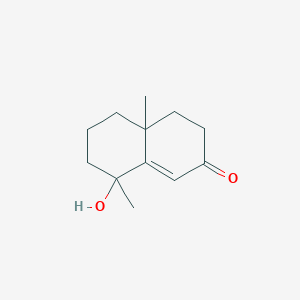 molecular formula C12H18O2 B12322026 4-Hydroxy-11,12,13-trinor-5-eudesmen-7-one 