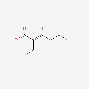 molecular formula C8H14O B1232207 2-Ethyl-2-hexenal CAS No. 645-62-5